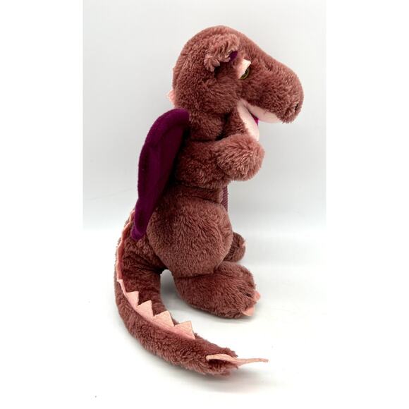 Vintage 1983 Dakin Burgundy Purple Wings Dragon 9" Plush Stuffed Animal Toy - Picture 4 of 9